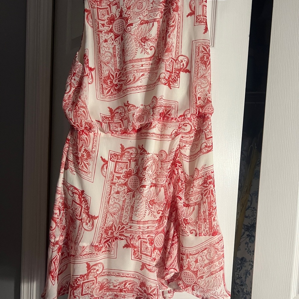 Express Red and White Dress